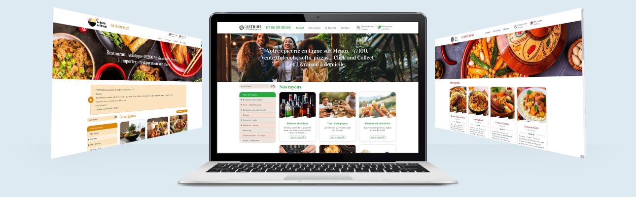 Site web marchand restaurant - Click and collect et livraison à domicile