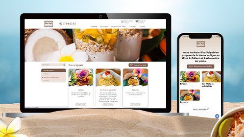 Traiteur Tahitien Rhône - Création de site et app de vente en ligne