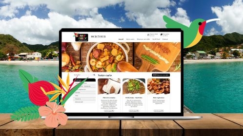 App marchande restaurant antillais, site marchand Carib Food